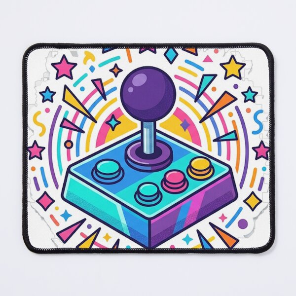 Item preview, Retro Arcade Joystick Sticker | Colorful Gamer Sticker | Vibrant Video Game Vinyl Decal designed and sold by RoyArt0.