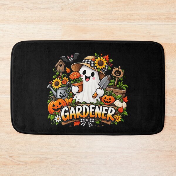 Item preview, Gardener Halloween Gift Cute Ghost Pumpkin Garden Style designed and sold by Corvoria.
