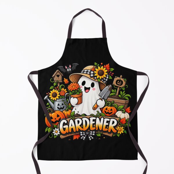 Item preview, Gardener Halloween Gift Cute Ghost Pumpkin Garden Style designed and sold by Corvoria.