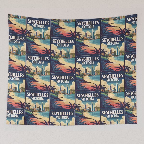Item preview, Victoria Seychelles Vintage Travel Tourism designed and sold by TravelersGems.