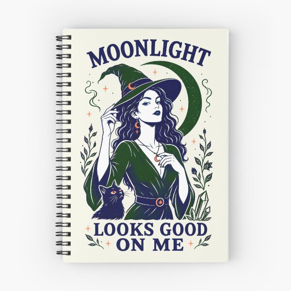 Item preview, Moonlight Looks Good on Me Gothic Witch Art designed and sold by MagicTheDog.