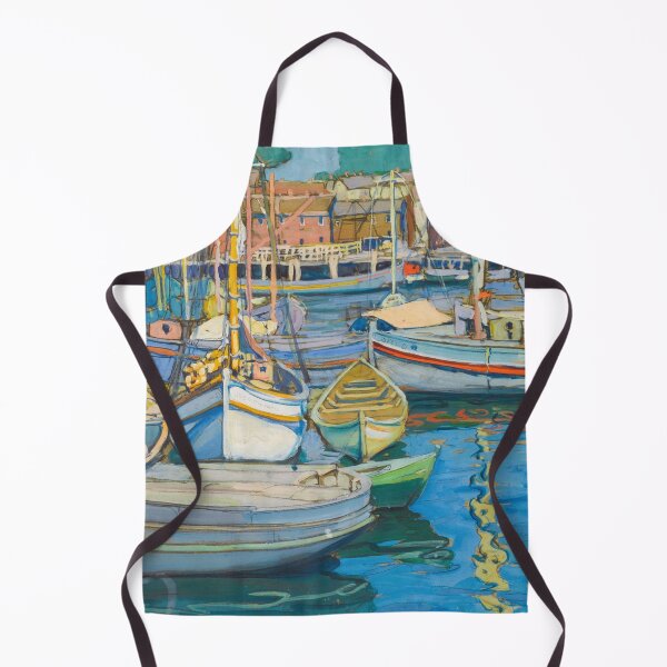 Item preview, Gloucester Harbor nautical New England maritime seascape painting by Jane Peterson designed and sold by Jéanpaul Ferro.
