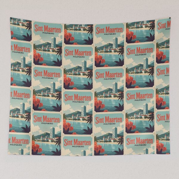 Item preview, Sint Maarten Vintage Travel Tourism designed and sold by TravelersGems.