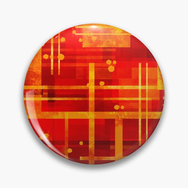 Item preview, Geometric Red and Gold Composition designed and sold by Andrew  Hitchen.