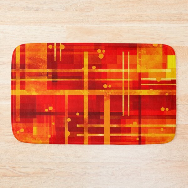 Item preview, Geometric Red and Gold Composition designed and sold by Andrew  Hitchen.