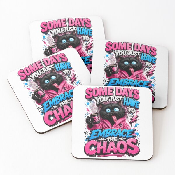 Item preview, Some Days You Just Have To Embrace The Chaos Black Cat designed and sold by Sovereign Supply Co..