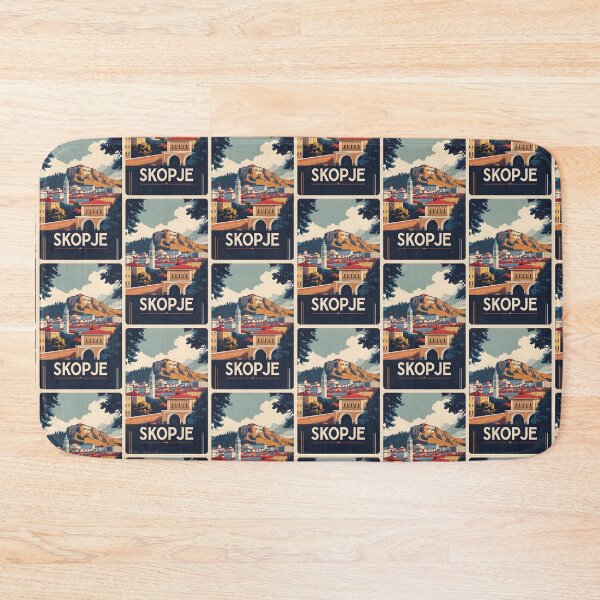Item preview, Skopje North Macedonia Vintage Travel Tourism designed and sold by TravelersGems.