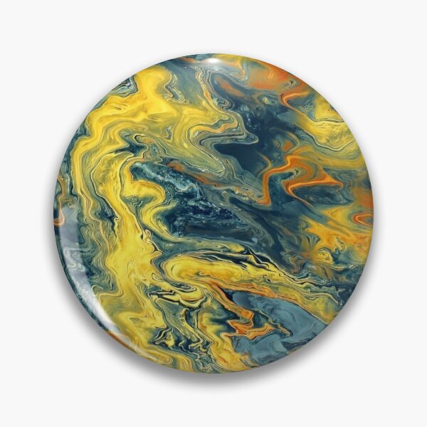 Item preview, Dynamic Fluidity A Captivating Swirl of Vibrant Yellow, Blue, and Fiery Orange Patterns Evoking Energy and Movement designed and sold by Matt_Smith.