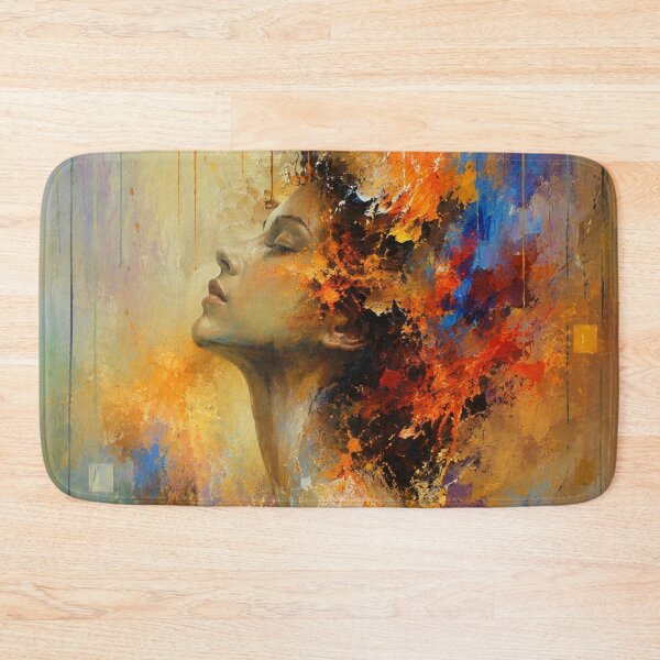 Item preview, Celestial Awakening - Vibrant Orange & Indigo Abstract designed and sold by Joey Santiago.