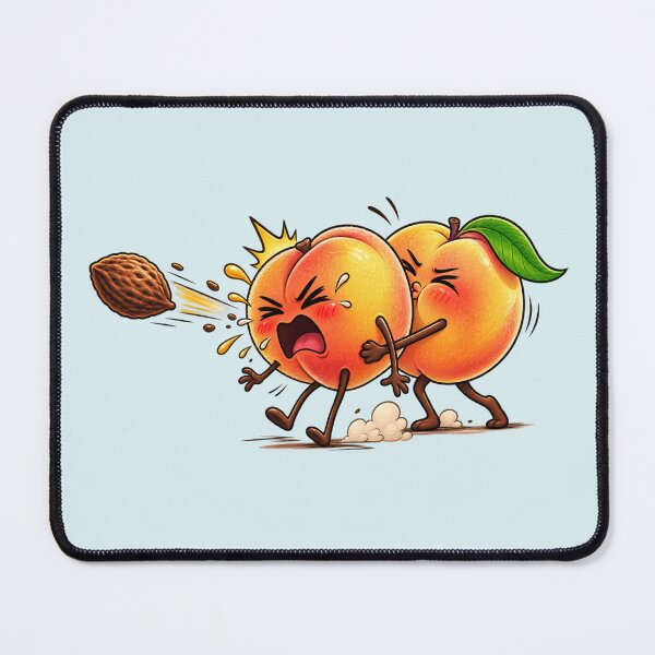Item preview, Funny Peach Getting Hit – Unexpected Fruit Chaos designed and sold by waikibi ⭐⭐⭐⭐⭐.