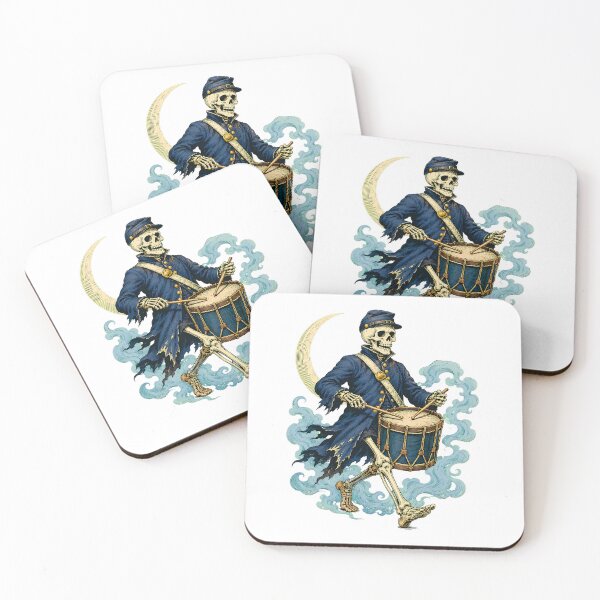 Item preview, Civil War Skeleton Drummer Gothic Military Union Soldier designed and sold by chattsuede.