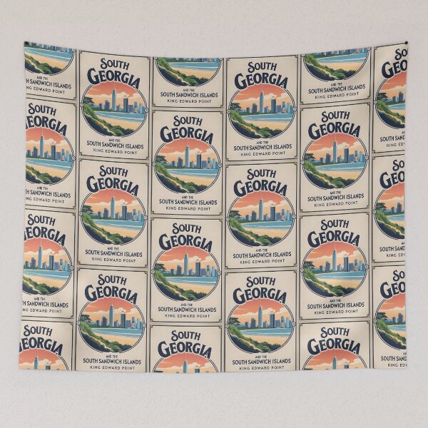Item preview, South Georgia Island Vintage Travel Tourism designed and sold by TravelersGems.