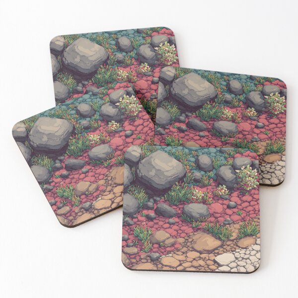 Item preview, Pixel art gravel illustration designed and sold by ScienceRex.