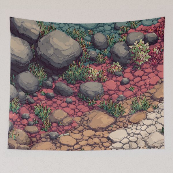 Item preview, Pixel art gravel illustration designed and sold by ScienceRex.