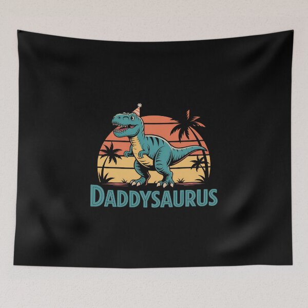 Item preview, Daddysaurus Retro T-Rex Dad designed and sold by DariaOltes.