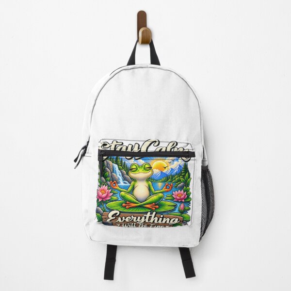 Item preview, Stay Calm Everything Will Be Fine – Peaceful Meditation Frog designed and sold by Public Nature View Places.