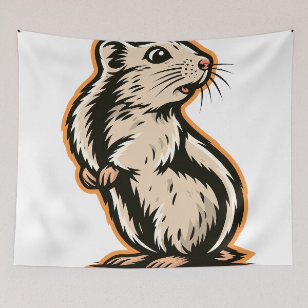Item preview, Sticker - Decal - Jerbil Charm Illustration designed and sold by ForeverPrintsOK.