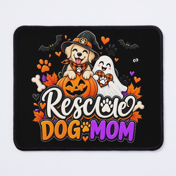 Item preview, Rescue Dog Mom Halloween Gift Cute Ghost Pumpkin Style designed and sold by Corvoria.