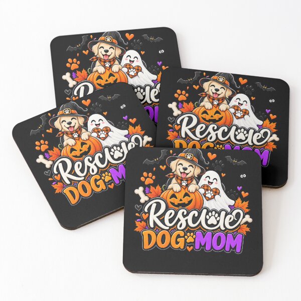 Item preview, Rescue Dog Mom Halloween Gift Cute Ghost Pumpkin Style designed and sold by Corvoria.