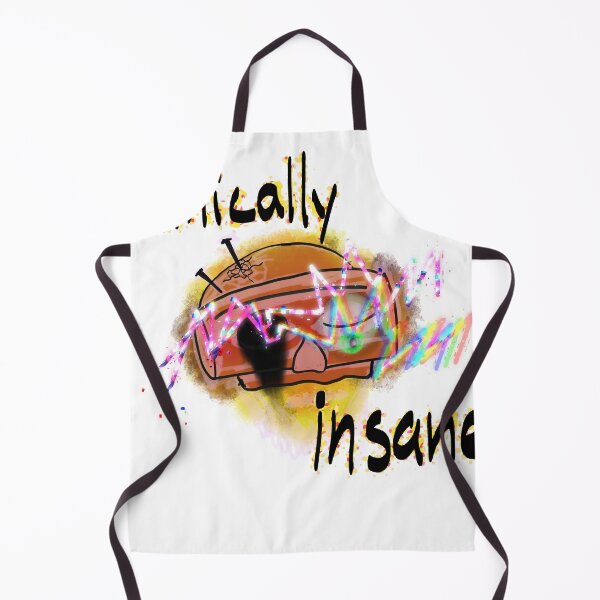 Item preview, Clinically insane half-skull with text designed and sold by mousse-tache.