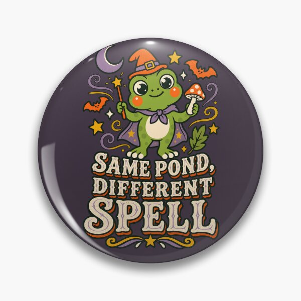 Item preview, Same Pond, Different Spell – Magical Frog Humor designed and sold by  MAD's Recreation Studio.