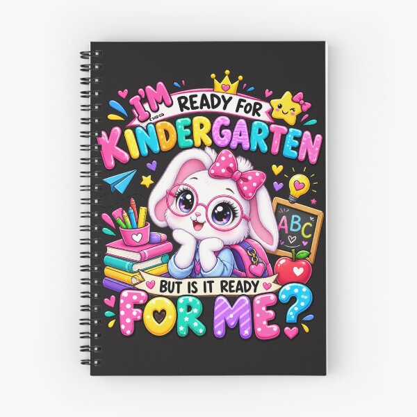 Item preview, I'm Ready for Kindergarten Back to School Cute Bunny Girl designed and sold by drawwiika+44.