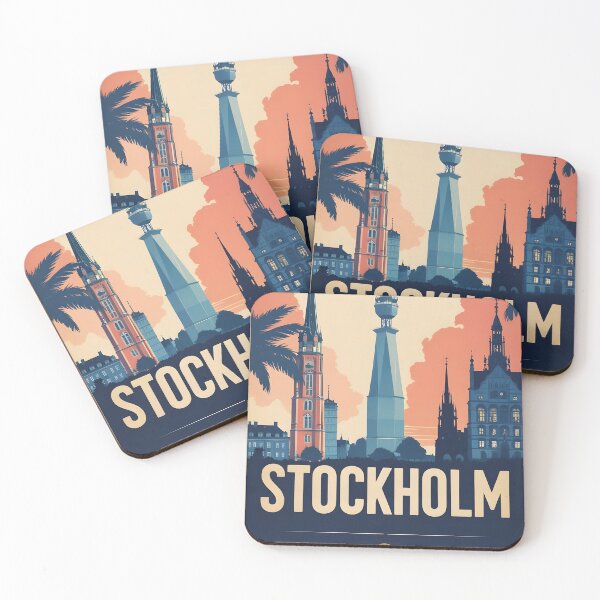Item preview, Stockholm Sweden Vintage Travel Tourism designed and sold by TravelersGems.