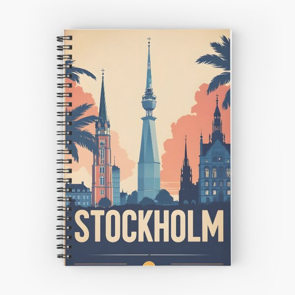 Item preview, Stockholm Sweden Vintage Travel Tourism designed and sold by TravelersGems.