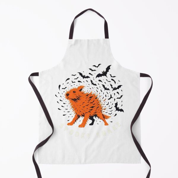 Item preview, Spooky Dog Shaking Bats Orange Terrier Pup designed and sold by chattsuede.