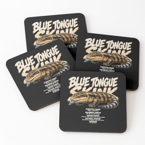 Item preview, Blue Tongue Skink Illustration with Fun Facts designed and sold by rafaeltto.
