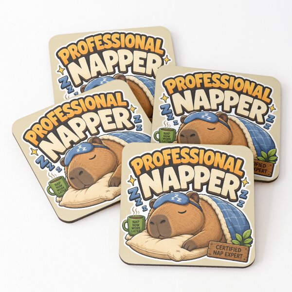 Item preview, Professional Napper Capybara – Certified Nap Expert designed and sold by PixoNest.