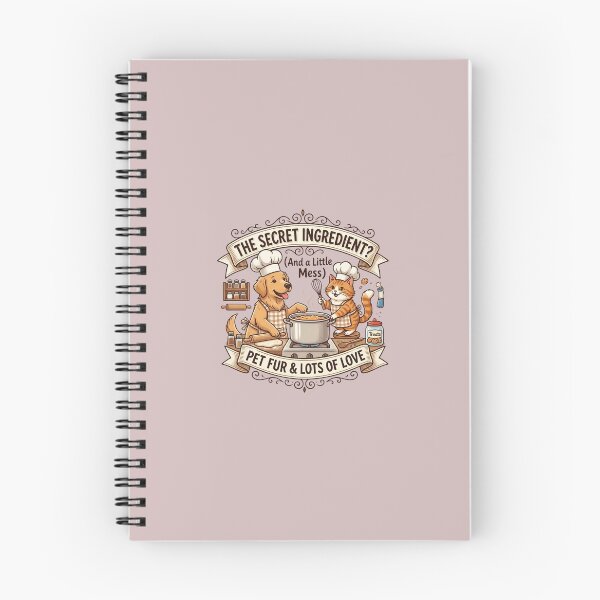 Item preview, Dog and cat cooking together: culinary art with pet hair and love designed and sold by FootprintofLove.