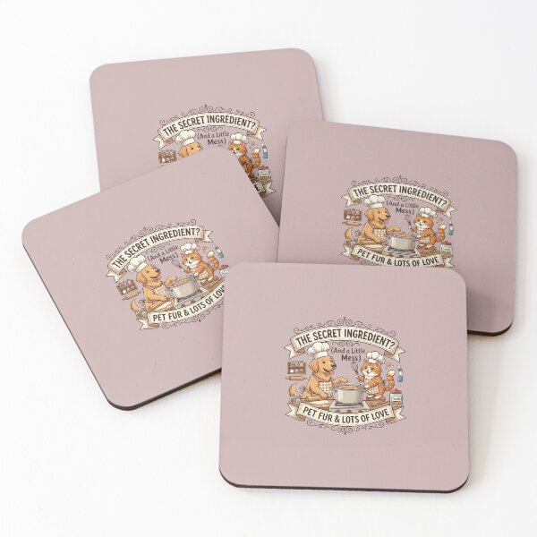 Item preview, Dog and cat cooking together: culinary art with pet hair and love designed and sold by FootprintofLove.