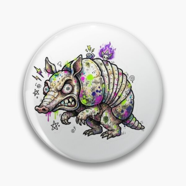 Item preview, Graffiti Punk Armadillo Street Art Sticker designed and sold by Snurly.