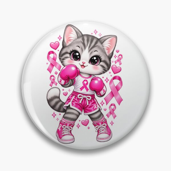Item preview, Cat Fight Breast Cancer Pink Ribbon designed and sold by will freed18.