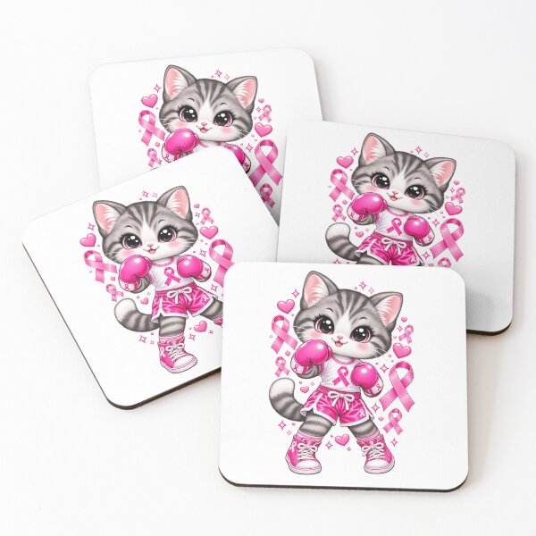 Item preview, Cat Fight Breast Cancer Pink Ribbon designed and sold by will freed18.