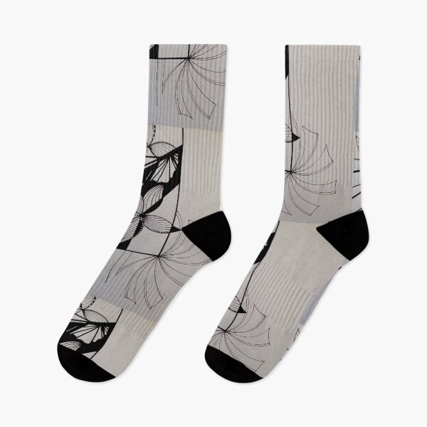 Item preview, Black and white abstract flowers designed and sold by SaMenendez11.