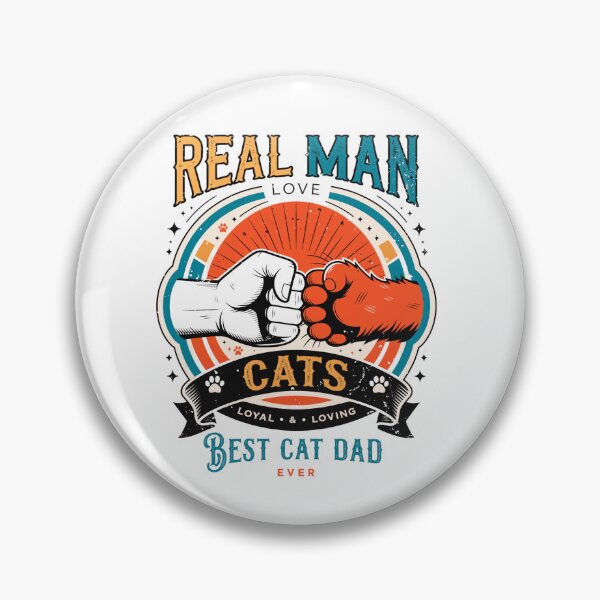 Item preview, Real Men Love Cats Cat Dad designed and sold by DariaOltes.