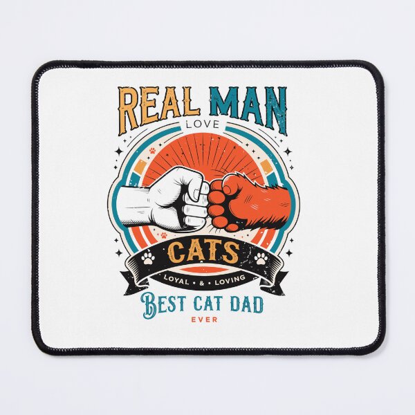Item preview, Real Men Love Cats Cat Dad designed and sold by DariaOltes.