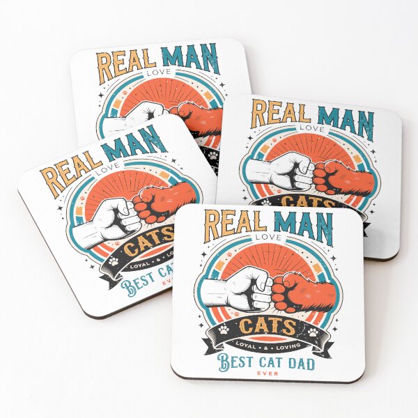 Item preview, Real Men Love Cats Cat Dad designed and sold by DariaOltes.