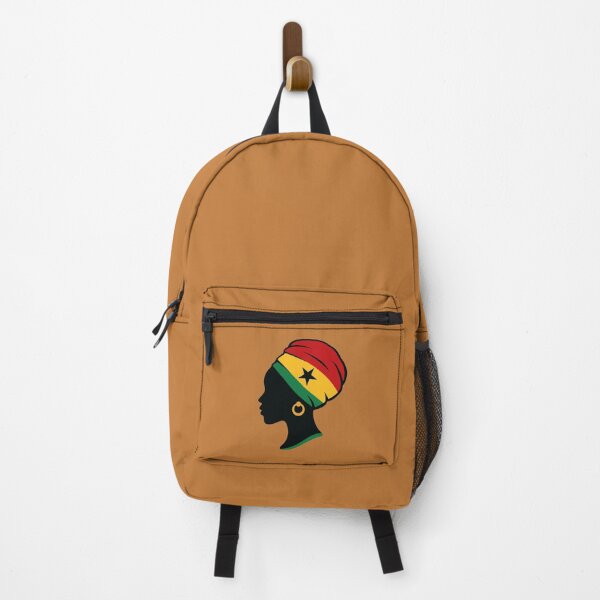 Item preview, Minimalist African Woman Silhouette | Ghana Flag Black Star designed and sold by MammothArt.