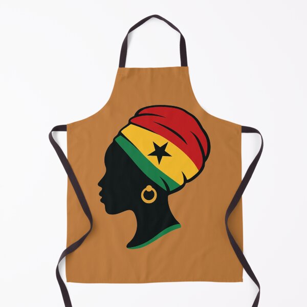 Item preview, Minimalist African Woman Silhouette | Ghana Flag Black Star designed and sold by MammothArt.