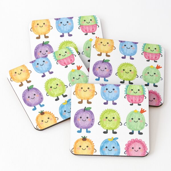 Item preview, Colorful Cartoon Fruit Characters  designed and sold by Miha5.