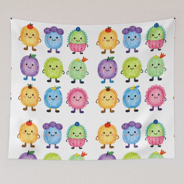 Item preview, Colorful Cartoon Fruit Characters  designed and sold by Miha5.