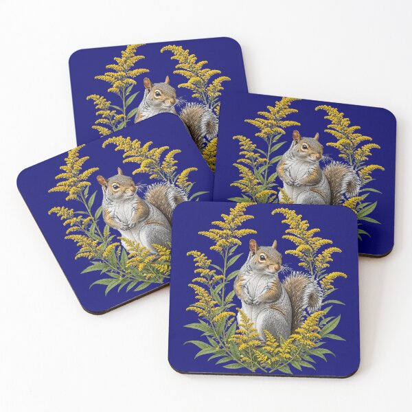 Item preview, Goldenrod and Gray Squirrel designed and sold by taiche.