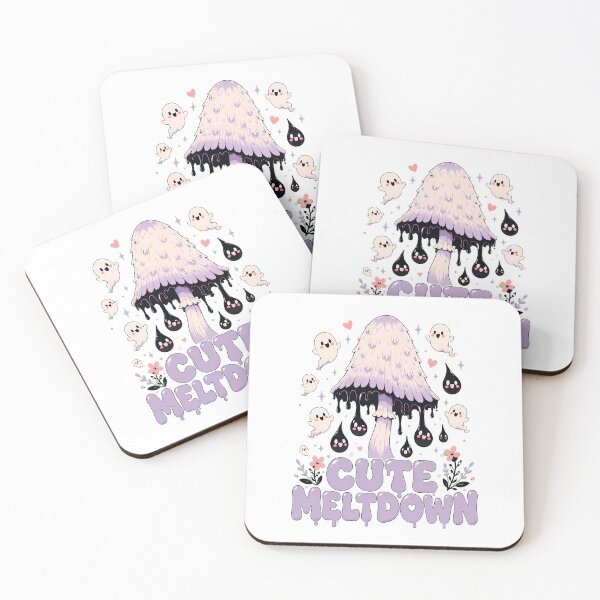 Item preview, Pastel Goth Dripping Mushroom Spooky Ghost Meltdown designed and sold by chattsuede.
