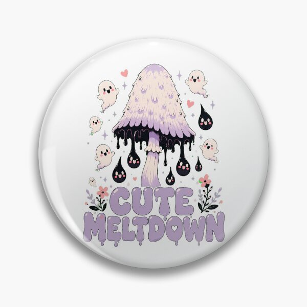 Item preview, Pastel Goth Dripping Mushroom Spooky Ghost Meltdown designed and sold by chattsuede.