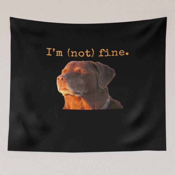 Item preview, Side eye dog meme i'm not fine designed and sold by BASKF.