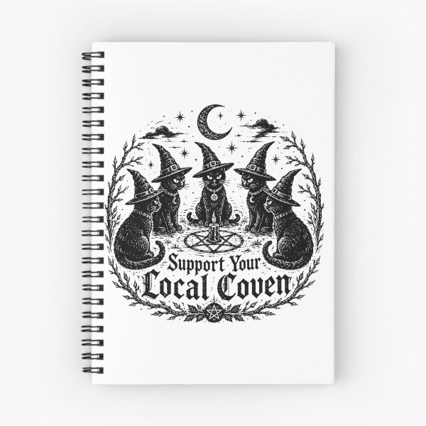 Item preview, Witchy Black Cat Coven Gothic Occult Ritual designed and sold by chattsuede.