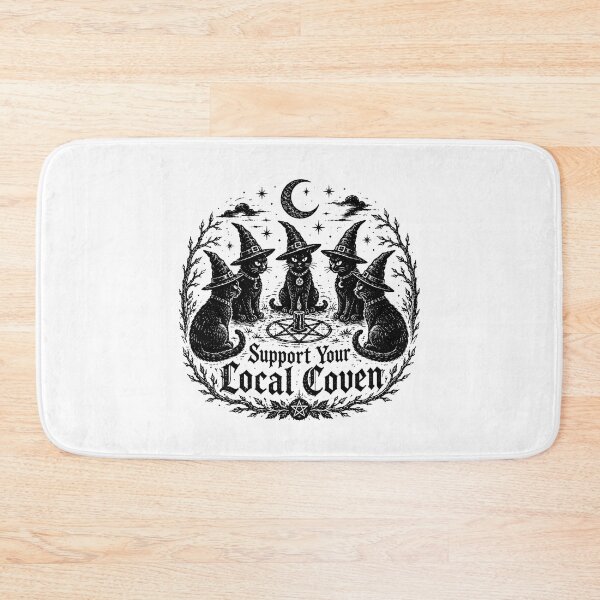 Item preview, Witchy Black Cat Coven Gothic Occult Ritual designed and sold by chattsuede.